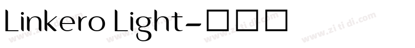 Linkero Light字体转换